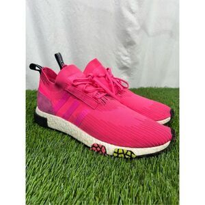 ADIDAS NMD Racer Primeknit Boost Running Shoes CQ2442 Solar Pink Men's US‎ 11.5